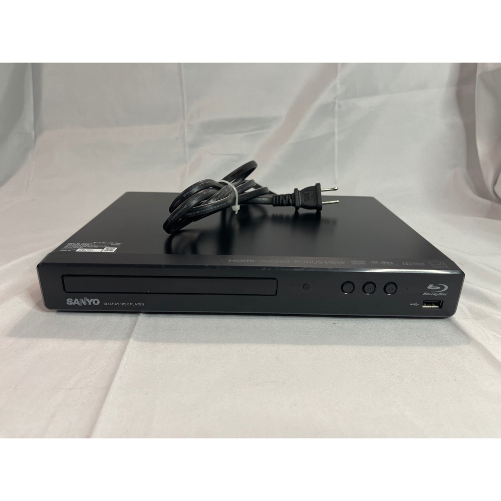 Sanyo Blu-ray Disc Player FWBP105F Black HDMI USB AVCHD Bonus View‎ DVD Player